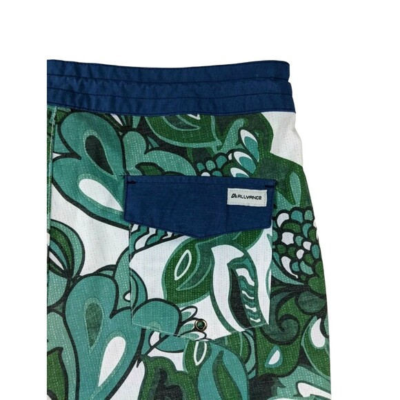Allyance Shipwreck Board Shorts  Men's 32  Retro Marker Green UPF 50+ Stretch - Picture 4 of 9